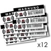 Deterrent Stickers for Burglar and Theft - Warning - Alarming