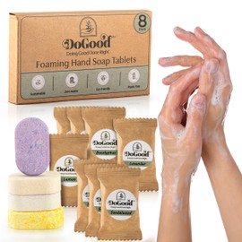 DoGood Foaming Hand Soap Refills - Eco-Concious Foaming Hand Soap Refill Tablets, Foaming Hand Soap Tablets, Lemon, Lavender, Eucalyptus, Sandalwood (8 Pack)