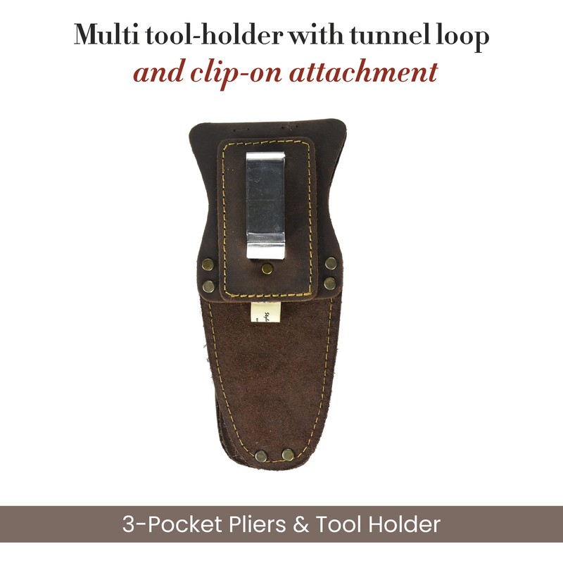 Style n Craft 3 Pocket Pliers & Tool Holder, Full-Grain