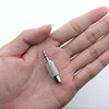 Bxian 3PCS Plug Adaptor Silver Metal 3.5 mm Stereo Male