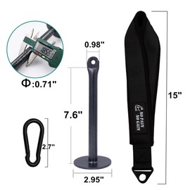 Arm Wrestling Training Strap Belt Hand Grip Arm Finger Forearm Exerciser Strengthener for Cable Machine and Free Weight