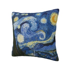 CJXPJZPLD Van Gogh Starry Sky Night Art Throw Pillow Covers 18 X 18 Inch Pillow Case for Couch Sofa Bed Home Decor
