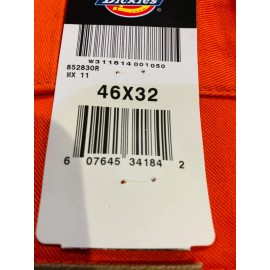 Dickies Vintage Y2K Dickies Double Knee Cell Phone Work Pant Orange 85283 NWT Size 32-48 - 46 in