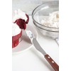 Fox Run Offset Icing Spatula, 4.25-Inch Stainless Steel Blade, Wood