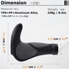 YAPJEB Bicycle Grip, Long Handle Grip, Anti-Slip, Shock Absorption, Fatigue