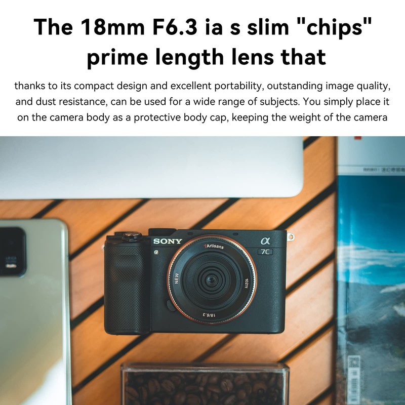 7artisan 18mm F6.3 Ultra-thin APS-C Prime Lens Fit for Sony