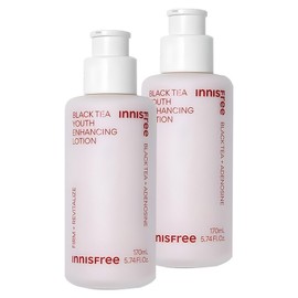 Innisfree Black Tea Youth Enhancing Lotion, 170ml, 2 pieces / 이니스프리 블랙티 유스 인핸싱 로션, 170ml, 2개
