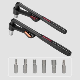 Bicycle Torque Wrench with Bits Set Portable Bike Spanner Kit Hexagon Wrench Bicycle Maintenance and Repairing Tools