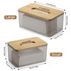 QIWODE Tissue Box Holder Rectangle, Plastic Tissue Box Cover with