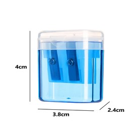 4Pcs Pencil Sharpeners - Dual Holes Manual Sharpener, Manual Pencil Sharpeners with Cover, Colorful Sharpeners for Students Adult Women Schools Home Offices (Multicolor)