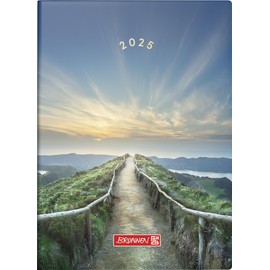 BRUNNEN Pocket Diary Model 731 (2025) "Mountain Trail", 2 Pages = 1 Week, A6, 144 Pages, Graphic Cover, Colourful