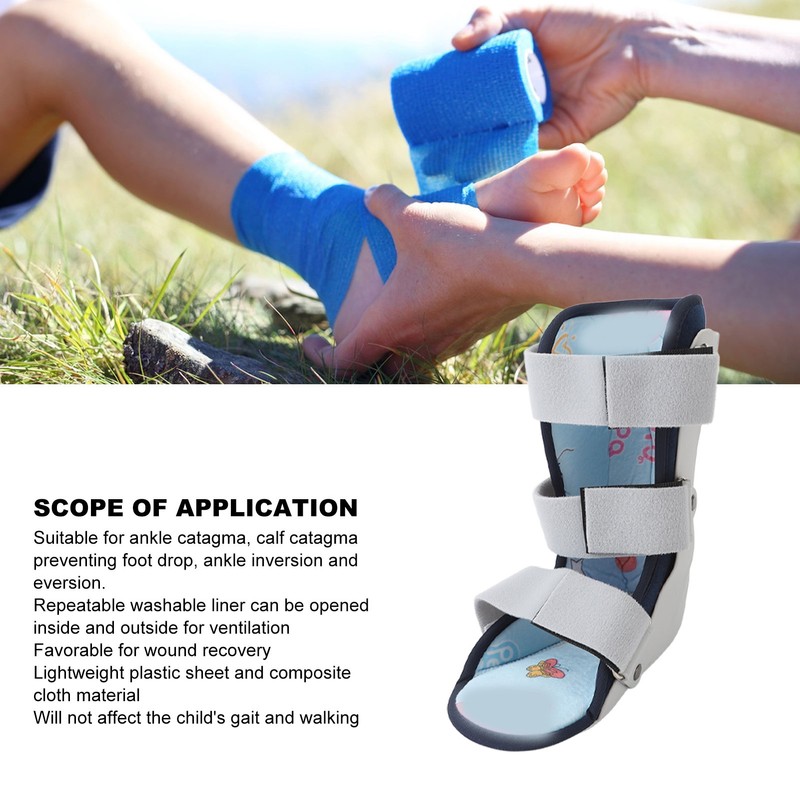 Kids Ankle Brace Comfortable Breathable Adjustable Child Walking Boot for