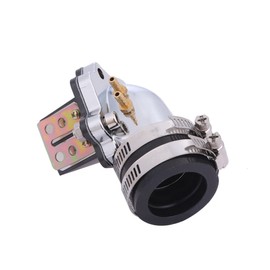 CustomDivine Yamaha Big Cab Intake Manifold Reed Valve Jog Aprio Vino Axis 90 Grand Axis JOG90 BW'S JOG Series 1.1 - 1.3 inches (28 - 32 mm) Parts Repair Replacement Outside Product (Silver)