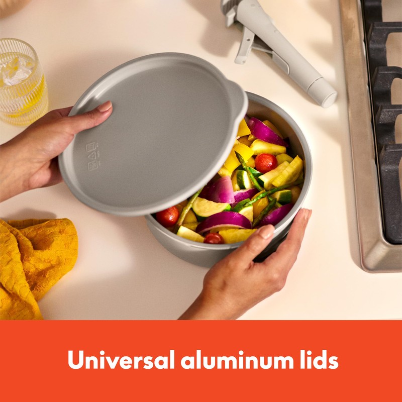 bella 8 Piece Cookware Set, Fits-anywhere™ Kitchenware w EverGood™ Ceramic