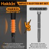 Hakkin 13Pcs Slotted Tip Screwdriver Bits S2 Steel Flat Head