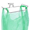 OYSIR Large Stainless Steel Trash Bag Holder for Kitchen Cabinets