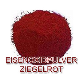 WO-WE Iron Oxide Pigment Powder for Concrete Paint, Clay Ceramic, W120 Brick Red, 500 g