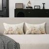 TAJWE Spring Floral Pillow Covers 12x20 Set of 2 Summer