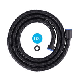 Aleasha Matte Black Finished Shower Hose, 63 Inches SUS 304 Stainless Steel Extra Long Shower Head Hose Replacement Handheld Shower Head Hose for Pet Bathroom Bathing Cleaning