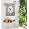 Breeze Decor X Initial Garden Flag Set Wall Hanger Monogram