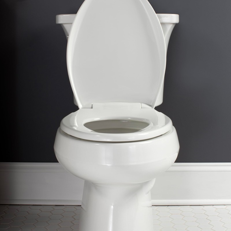 Bemis Aurora Slow Close Toilet Seat, Easy Clean Hinges and