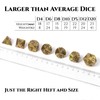 DND Metal Dice - Cracked Lightning Metal - Polyhedral Set