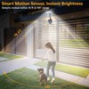 Clip on Solar Lights Outdoor with Motion Sensor, 360°Rotatable &