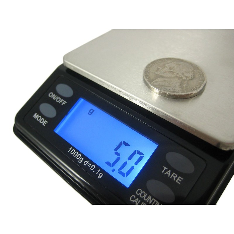 US BALANCE Mini Bench Digital Pocket Scale, 1000 x 0.1gm,