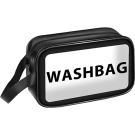 Kosmetiktasche Transparent Kulturbeutel Große Tragbare Kulturtasche PVC Waschtasche Wasserdicht Makeup BagMakeUpTasche Reiß Waschtasche Mit Griff Reise