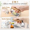 GlasFlength Garlic Press Rocker Stainless Steel Garlic Rocker Garlic Cutter