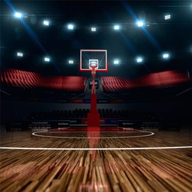 Yeele 10x10ft Basketball Court Backdrop for Photography Indoor Basketball Field Stadium Background Sport Arena Game Kids Youngster Student Photo Booth Shoot Studio Props Y2SW00627