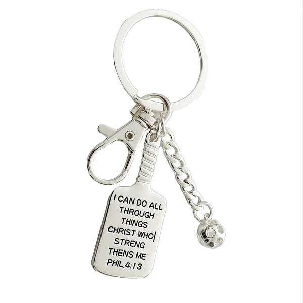 Kavfeeo Pickleball Keychain, Pickleball Gifts, Pickleball Accessories, Cute Key Chains,