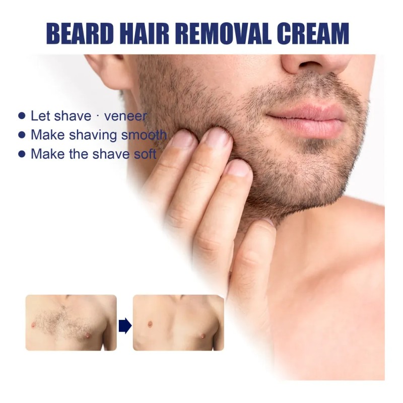Crema Depiladora Para Barba Y Vello Facial Hombre Eelhoe 60m
