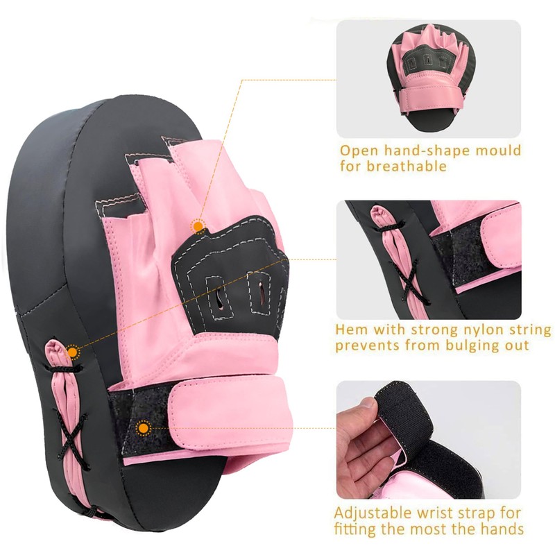 Valleycomfy Punching Mitts Boxing Punching Gloves Mitts Training Martial Arts