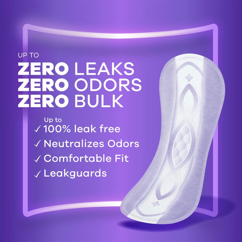 Always Discreet Incontinence Panty Liners for Women with Bladder Leaks,
