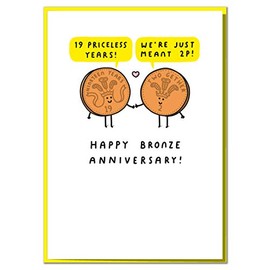 19 Priceless Years! Funny 19th Anniversary Card
