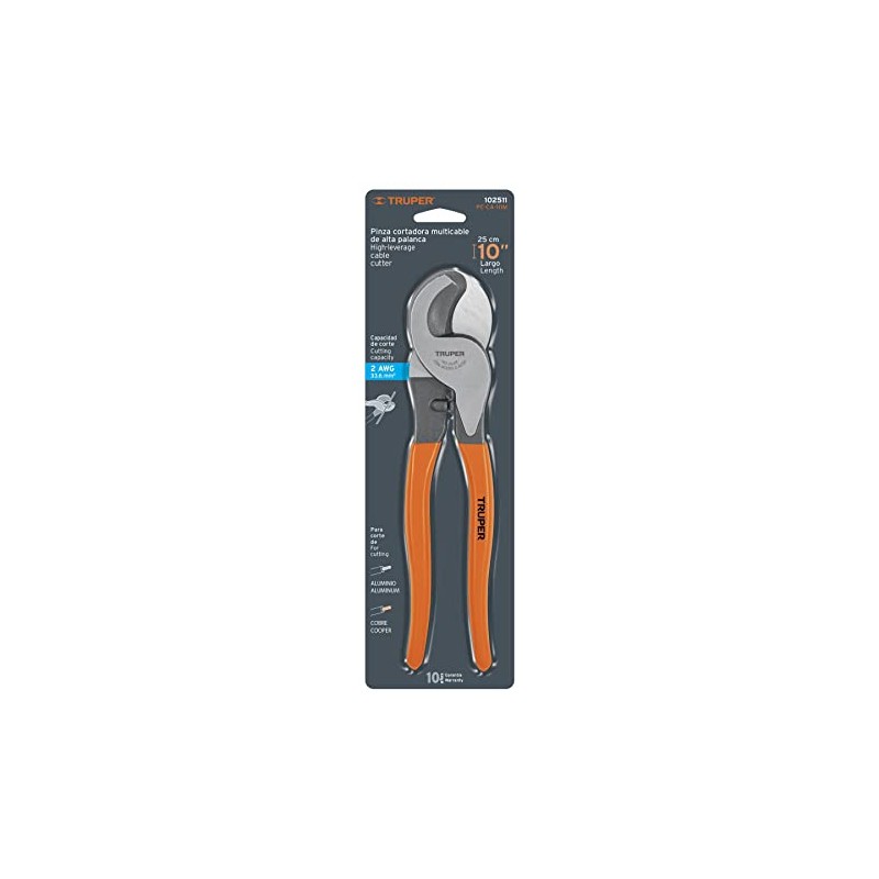 Truper PE-CA-10M Pinza cortador multicable 10"