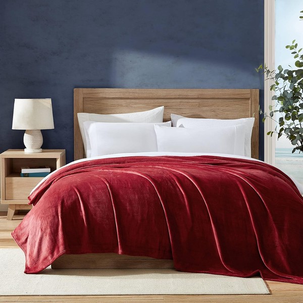 Nautica- Queen Blanket, Super Soft Plush Fleece, Warm & Cozy