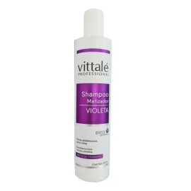 Shampoo Matizador Violeta Vittale 320 Ml Sin Sales Y Paraben                                                                                          