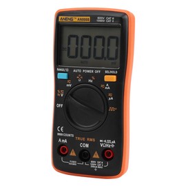 True-RMS Digital Multimeter Tester,AN8008 Measures AC/DC Voltage Ammeter Current Ohm Meter Resistance Capacity Frequency,Large 4-Digit Display (9,),Continuity Tests, Resistance