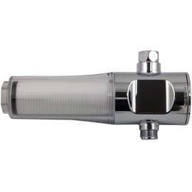 Inline Shower Filter Assembly by Sonaki - Use your current showerhead - Activated Carbon Fiber Filter - Removes Heavy metals and Chlorine