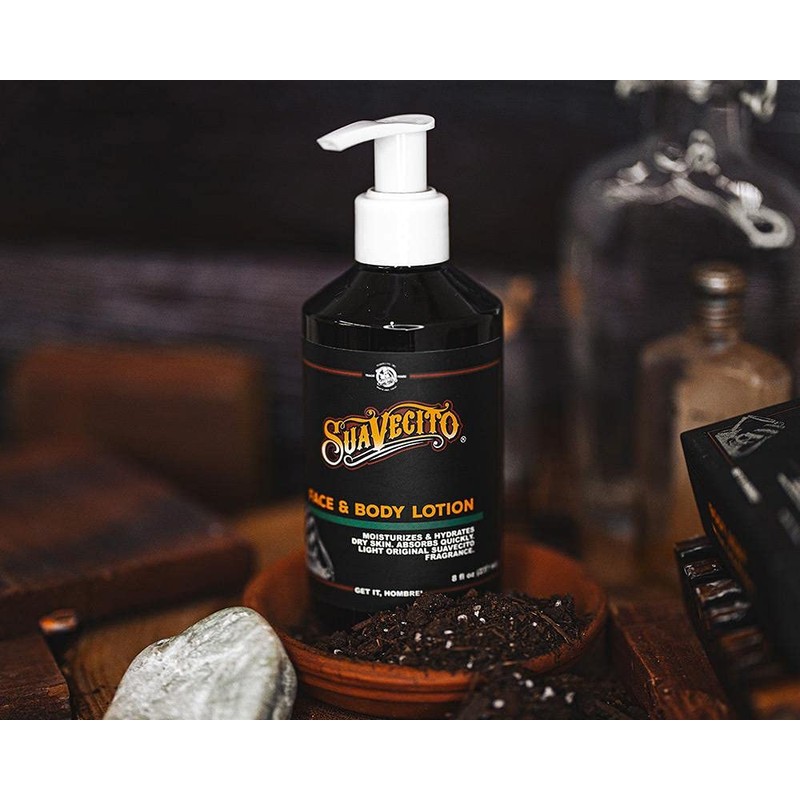 Suavecito Face & Body Lotion 8 oz. Pump Bottle -