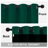 Yakamok 100% Blackout Curtains for Bedroom 84 Inch Length, Emerald