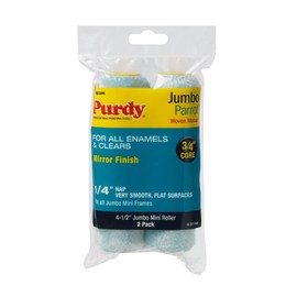Purdy 140624040 Jumbo Mini Parrot Roller Cover Replacements, 2-Pack, 4-1/2 inch x 1/4 inch nap
