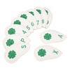 10 PCS Golf Club Head Covers Four Leaf Clover Pattern