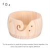Wooden Yarn Bowl for Knitting & Crochet – Round Yarn