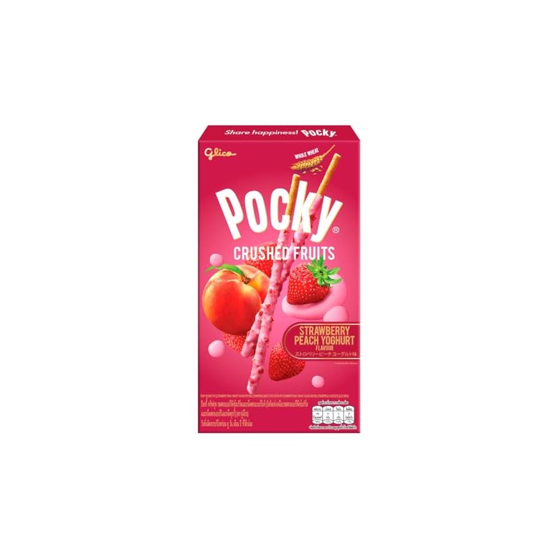 Pocky Crushed Fruits (Pack of Two) - Strawberry Peach Yoghurt