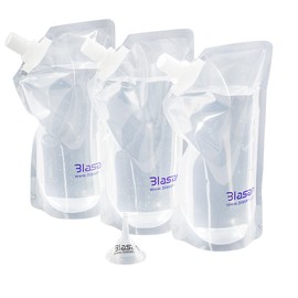 BLASANI Concealable Cruise Ship Rum Sneak Flask Kit Set (3 X 32 oz)