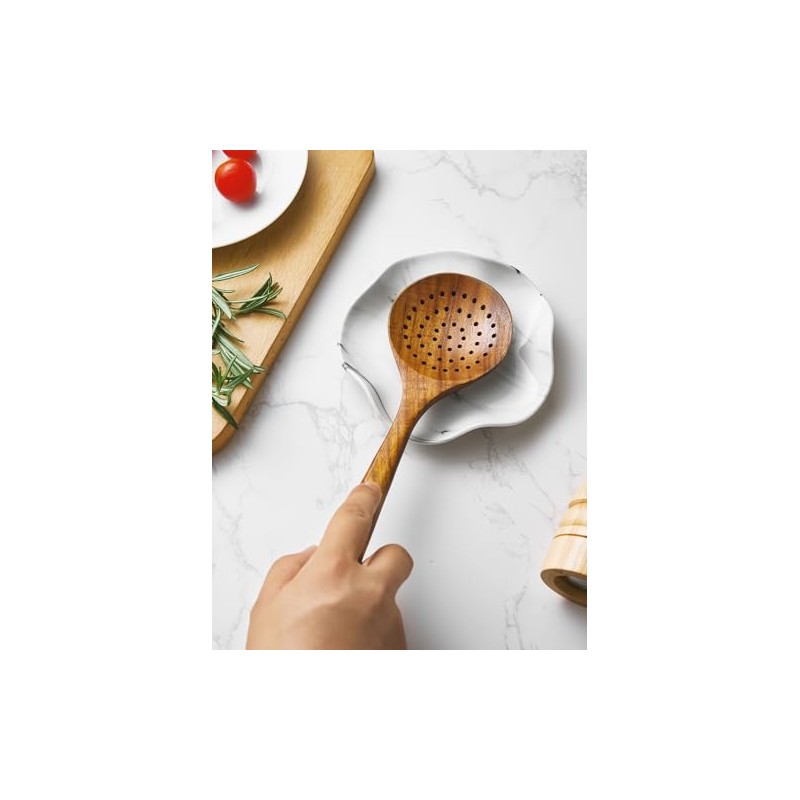 ABRUTY Spoon Rest for Stove Top, Ceramic Spoon Holder for