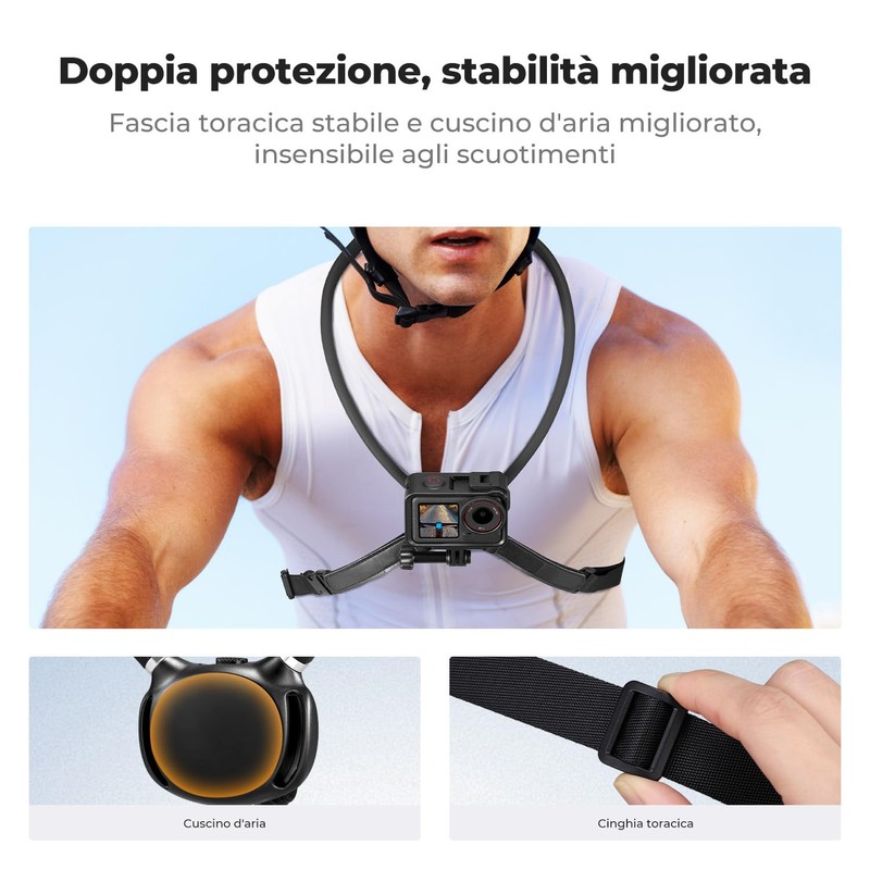 K&F CONCEPT Supporto per Collo con Cuscino d’Aria, Portacamera con